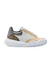 Alexander Mcqueen Colour-block Leather Sneakers In White