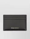 Alexander Mcqueen Compact Leather Goods With Minimalist Design In Black