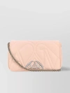 ALEXANDER MCQUEEN COMPACT LEATHER SHOULDER BAG WITH QUILTED DESIGN