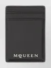 Alexander Mcqueen Compact Leather Wallets And Cardholders In Black