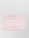 Alexander Mcqueen Compact Silver Foil Card Case