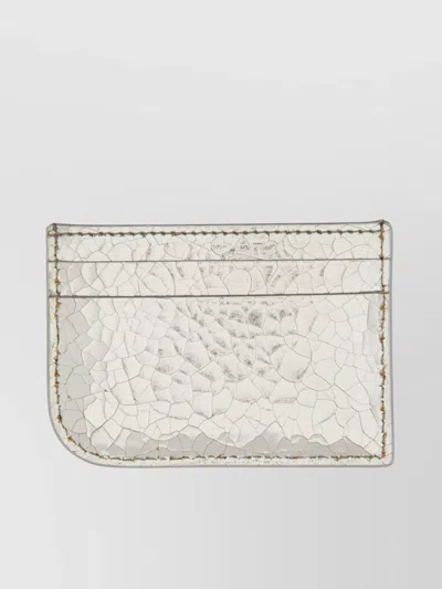 Alexander Mcqueen Compact Textured Leather Card Holder