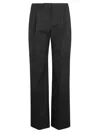 Alexander Mcqueen Tailored Black Trousers With High Waist In Black