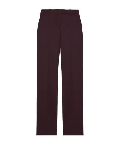 Alexander Mcqueen Concealed-fastening Tailored Trousers In Brown