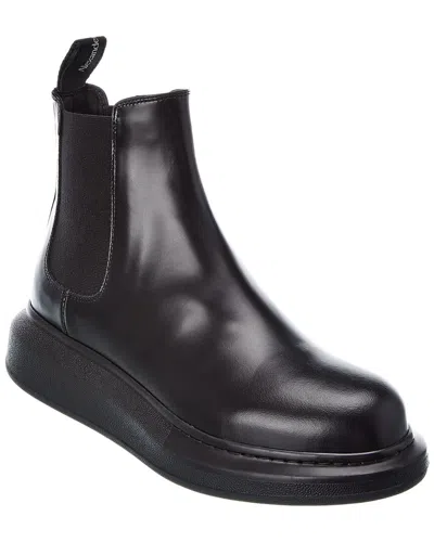 Alexander Mcqueen Contrast Leather Chelsea Boot
