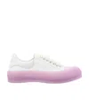 Alexander Mcqueen White Contrasting-sole Sneakers In White