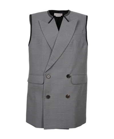 ALEXANDER MCQUEEN ALEXANDER MCQUEEN PEAK LAPELS DOUBLE-BREASTED VEST