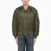 Alexander Mcqueen Alexander Mc Queen Convertible Khaki Nylon Bomber Jacket