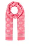 Alexander Mcqueen Coral Printed Scarf In Coral