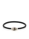 Alexander Mcqueen Alexander Mc Queen Skull Rubber Bracelet In Black
