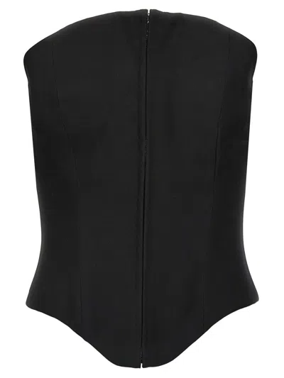 Alexander Mcqueen Corset Top In Black
