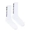 Alexander Mcqueen Cotton-blend Logo Socks In White