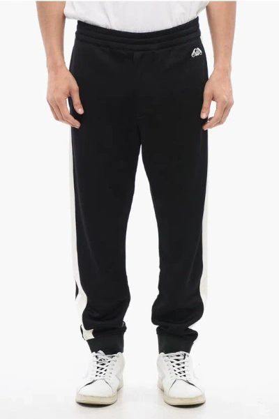 Alexander Mcqueen Cotton-blended Sweatpants With Side Bands