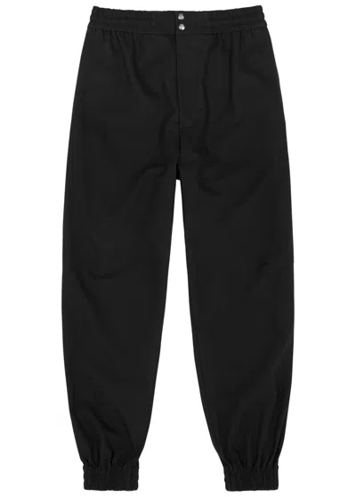 Alexander Mcqueen Cotton-canvas Trousers In Black