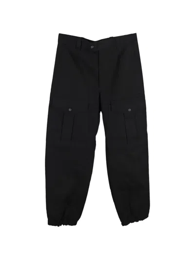 Pre-owned Alexander Mcqueen Cotton Cargo Pants In Black