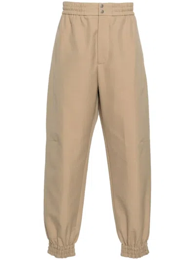 Alexander Mcqueen Cotton Cargo Pants In Beige