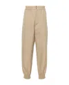 Alexander Mcqueen Cotton Cargo Pants In Nude