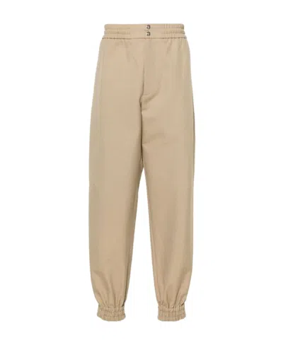 Alexander Mcqueen Cotton Cargo Pants In Nude
