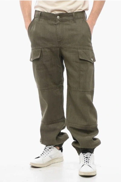 Alexander Mcqueen Cotton Cargo Pants With Cuffs