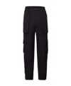 Alexander Mcqueen Cotton Cargo Trousers In Black