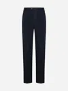 Alexander Mcqueen Cotton Chino Trousers In Navy