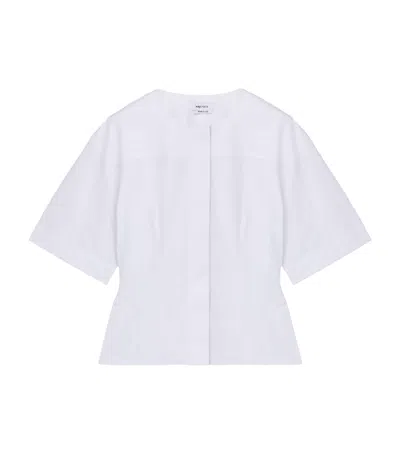 Alexander Mcqueen Cotton Corset Shirt In White