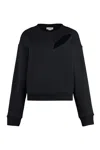 Alexander Mcqueen Cotton Crew-neck Sweatshirt In Black