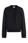 Alexander Mcqueen Cotton Crew-neck Sweatshirt In Black