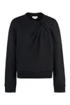 Alexander Mcqueen Cotton Crew-neck Sweatshirt In Black