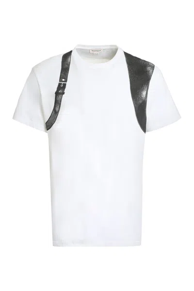 Alexander Mcqueen Cotton Crew-neck T-shirt In White