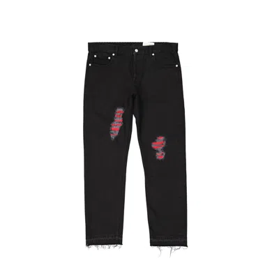 Alexander Mcqueen Cotton Denim Jeans In Black