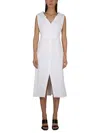 Alexander Mcqueen Cotton Dress In White