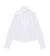 Alexander Mcqueen Cotton Exploded Collar Shirt In White