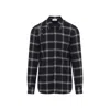 Alexander Mcqueen Mcqueen Harness Plaid Cotton Flannel Button-up Shirt In Blue