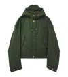 Alexander Mcqueen Cotton Hooded Jacket In Green