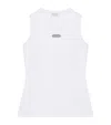 Alexander Mcqueen Mcqueen Placket Tank Top In White