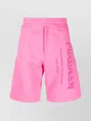 Alexander Mcqueen Bermuda Shorts With Graffiti Logo Print