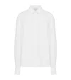Alexander Mcqueen Cotton Long-sleeve Shirt In White