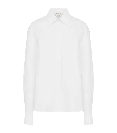 Alexander Mcqueen Cotton Long-sleeve Shirt In White