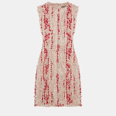 Pre-owned Alexander Mcqueen Cotton Mini Dress It 42 In Red