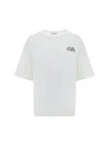 Alexander Mcqueen Seal Logo T-shirt In Nero In Optical White