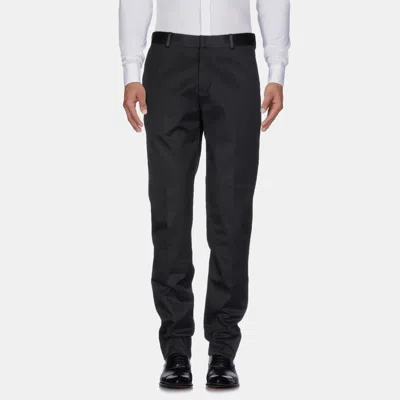 Pre-owned Alexander Mcqueen Cotton Pants It 48 In Black