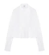 Alexander Mcqueen Cotton Pleated Blouse In White