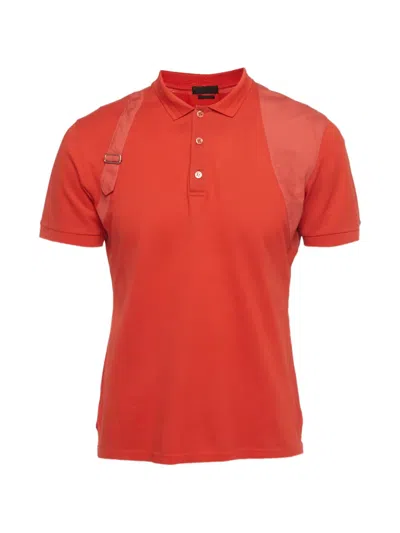 Pre-owned Alexander Mcqueen Cotton Polo Shirt In Orange