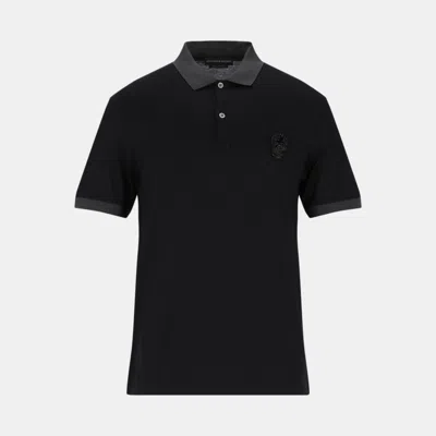 Pre-owned Alexander Mcqueen Cotton Polo Shirts Xxs In Black