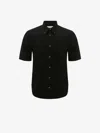 Alexander Mcqueen Cotton Poplin Shirt In Black