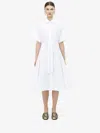 Alexander Mcqueen Cotton Poplin Shirt Dress