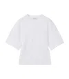 Alexander Mcqueen Cotton Rib-front T-shirt In White