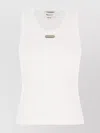 Alexander Mcqueen Mcqueen Placket Tank Top In White
