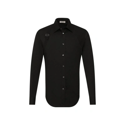 Alexander Mcqueen Cotton Shirt In Black